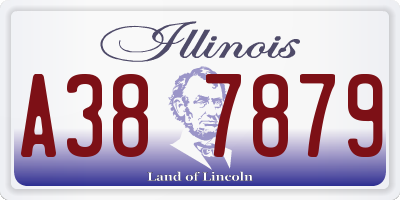 IL license plate A387879