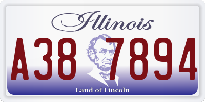 IL license plate A387894