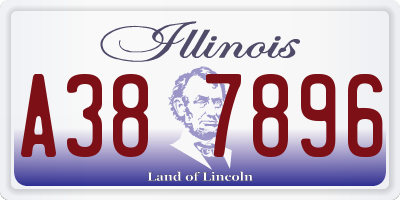IL license plate A387896
