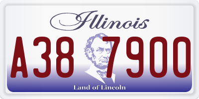 IL license plate A387900