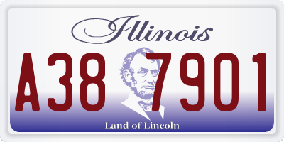 IL license plate A387901