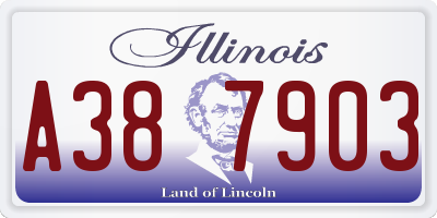IL license plate A387903