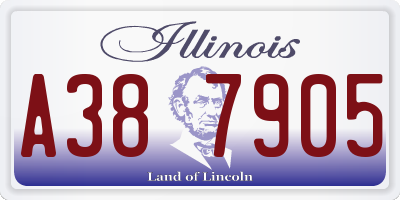 IL license plate A387905