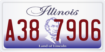IL license plate A387906