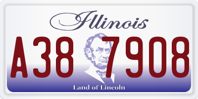 IL license plate A387908