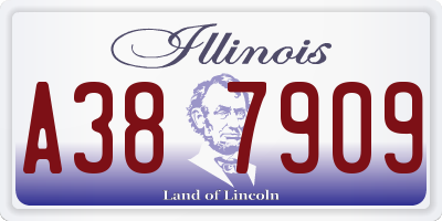 IL license plate A387909