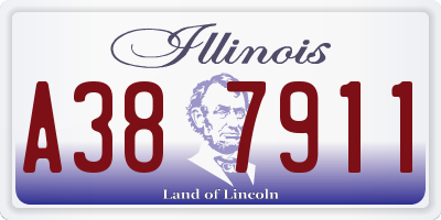 IL license plate A387911