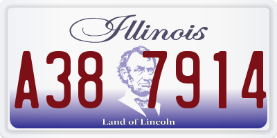 IL license plate A387914