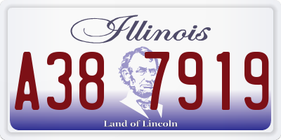 IL license plate A387919