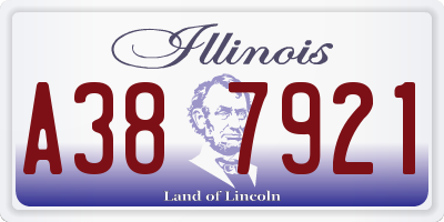 IL license plate A387921