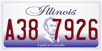 IL license plate A387926