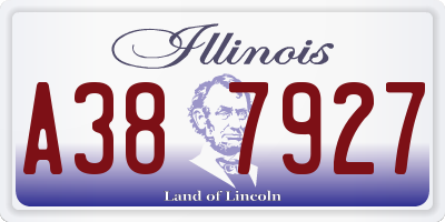 IL license plate A387927