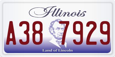 IL license plate A387929