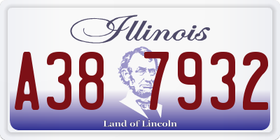 IL license plate A387932