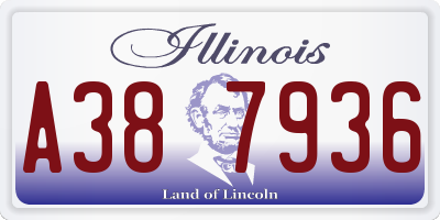 IL license plate A387936