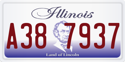 IL license plate A387937