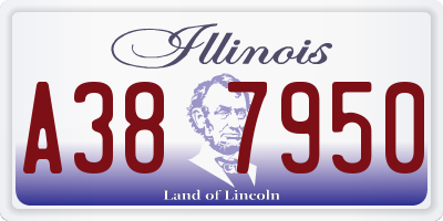 IL license plate A387950