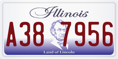 IL license plate A387956