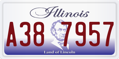 IL license plate A387957