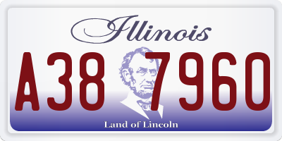 IL license plate A387960