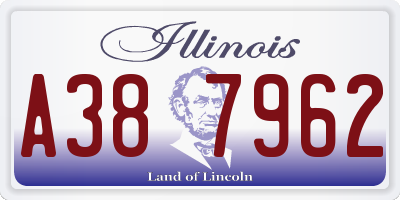 IL license plate A387962