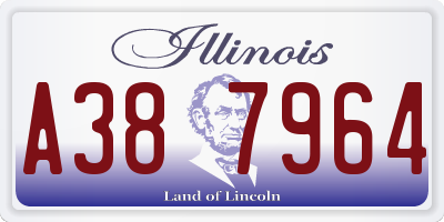 IL license plate A387964