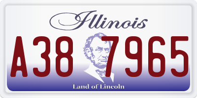 IL license plate A387965