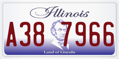 IL license plate A387966