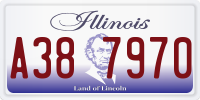 IL license plate A387970