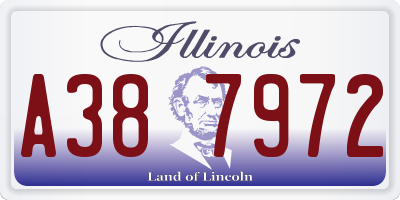 IL license plate A387972