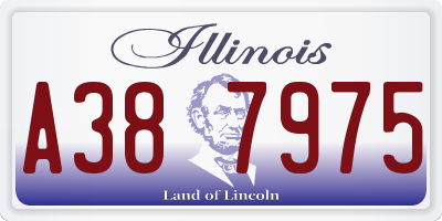 IL license plate A387975