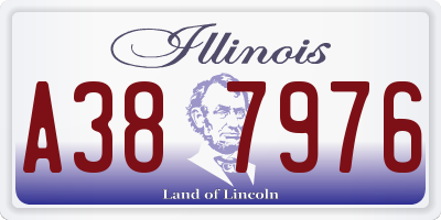 IL license plate A387976