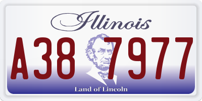 IL license plate A387977