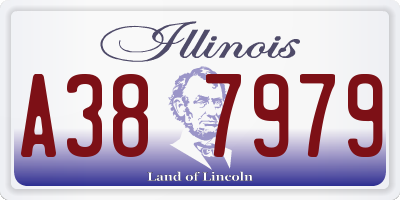 IL license plate A387979