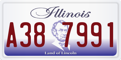 IL license plate A387991