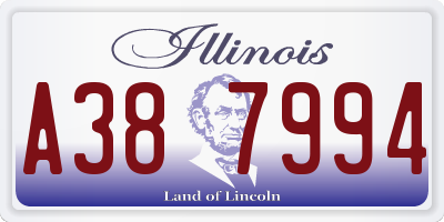 IL license plate A387994