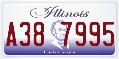 IL license plate A387995
