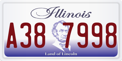 IL license plate A387998