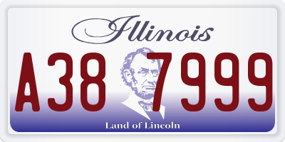 IL license plate A387999