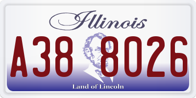 IL license plate A388026