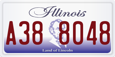IL license plate A388048