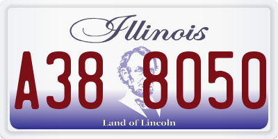 IL license plate A388050