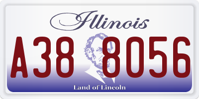 IL license plate A388056