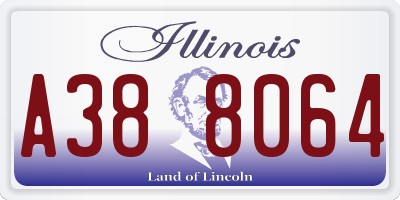 IL license plate A388064