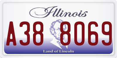 IL license plate A388069