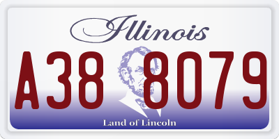IL license plate A388079