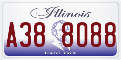 IL license plate A388088