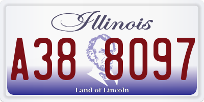 IL license plate A388097