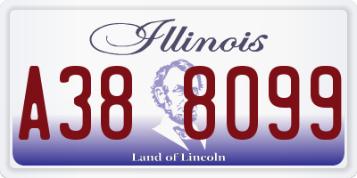 IL license plate A388099
