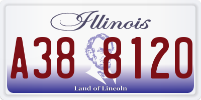 IL license plate A388120